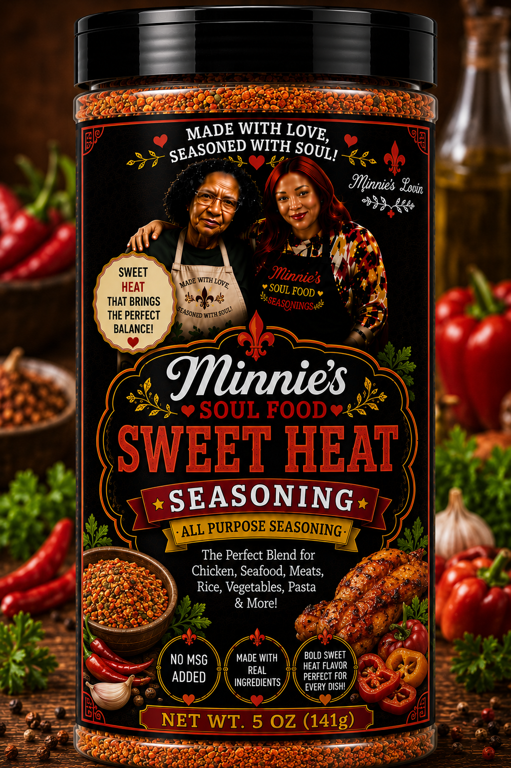 Minnie's Soul Food Sweet Heat Seasoning