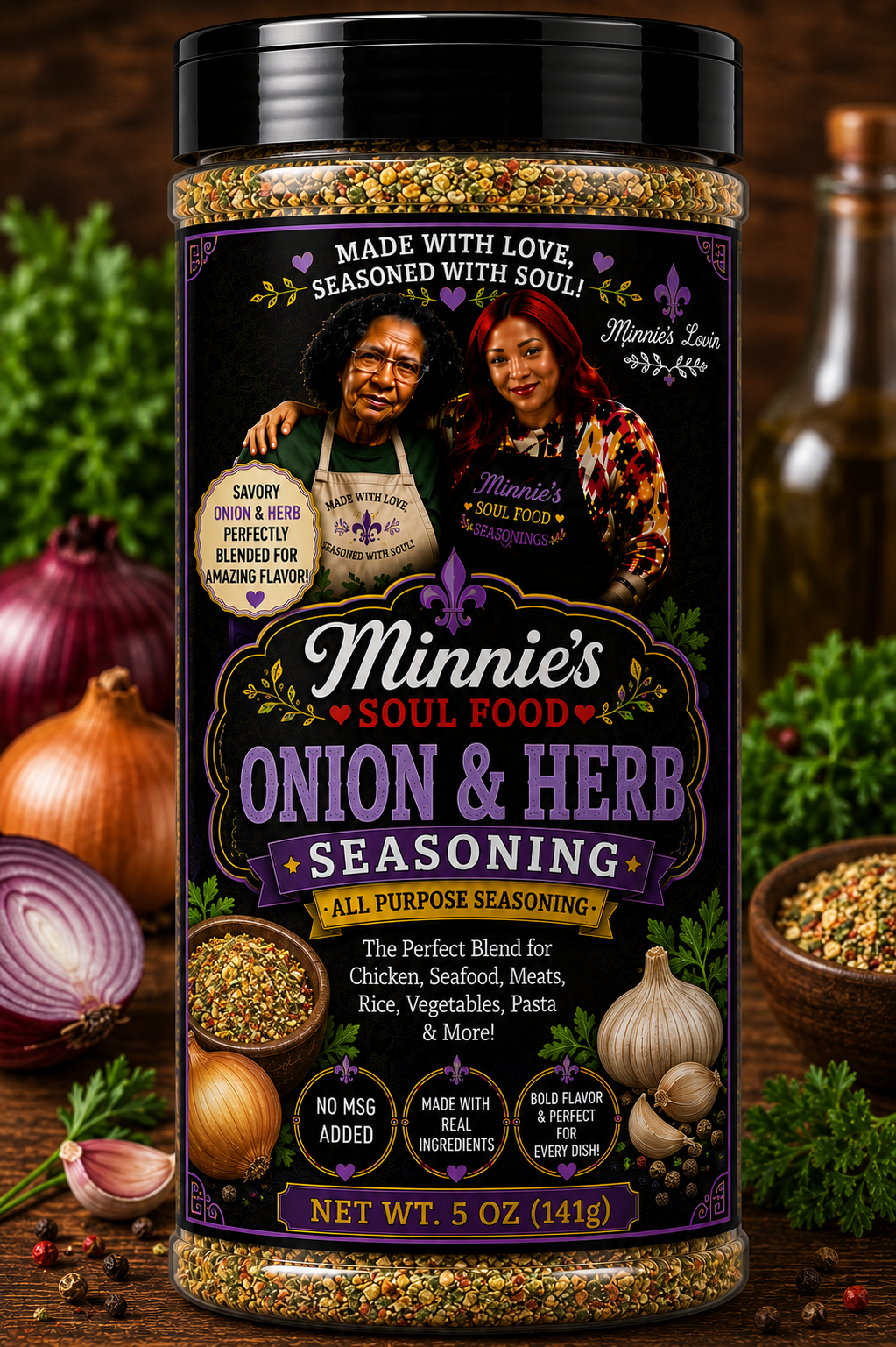 Minnie's Soul Food Onion & Herb Seasoning