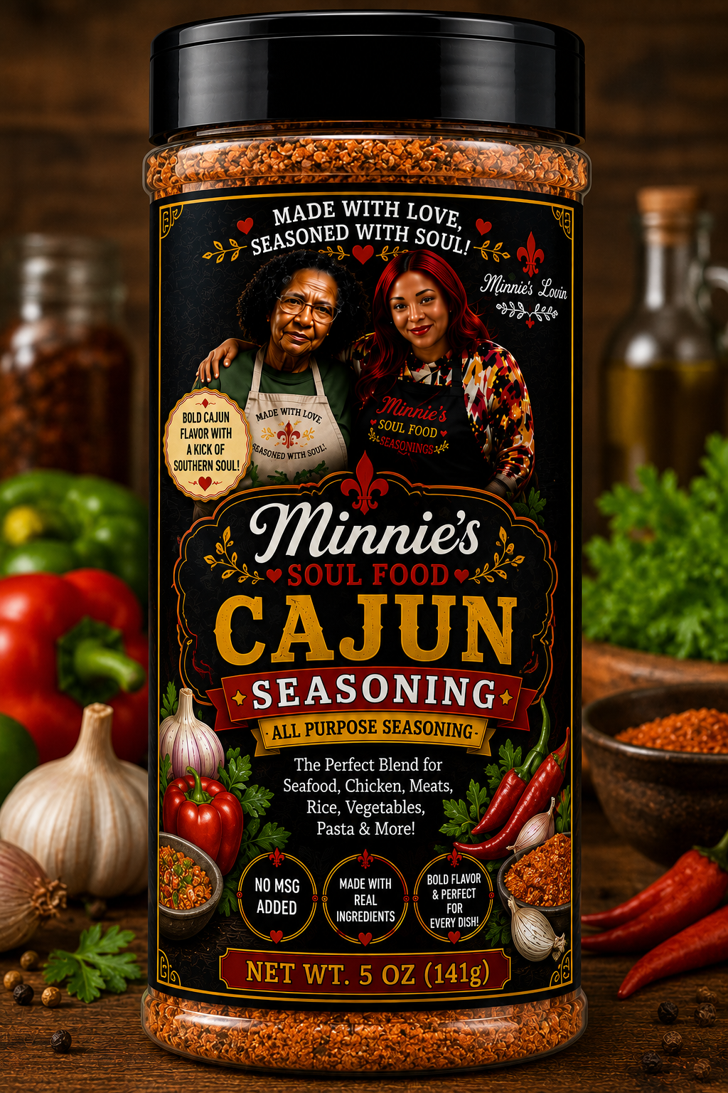 Minnie's Soul Food Cajun Seasoning