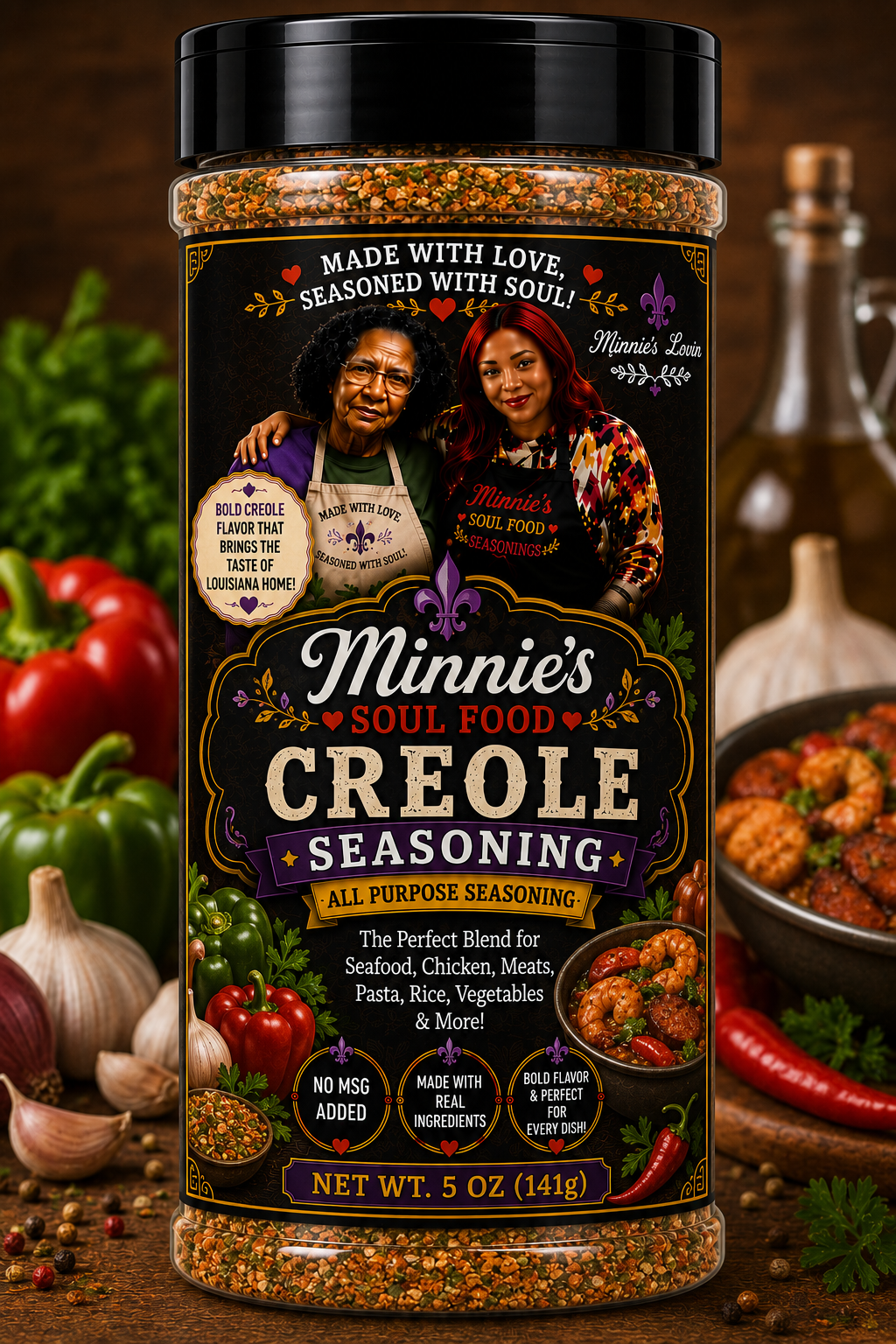 Minnie's Soul Food Creole Seasoning