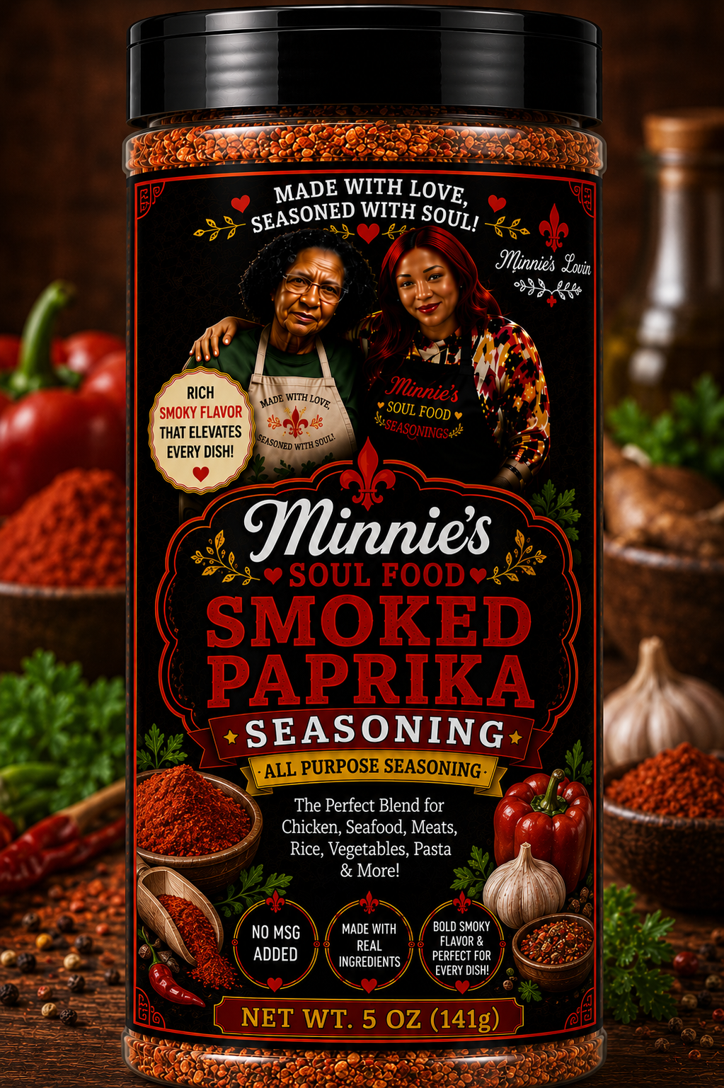 Minnie's Soul Food Smoked Paprika Seasoning