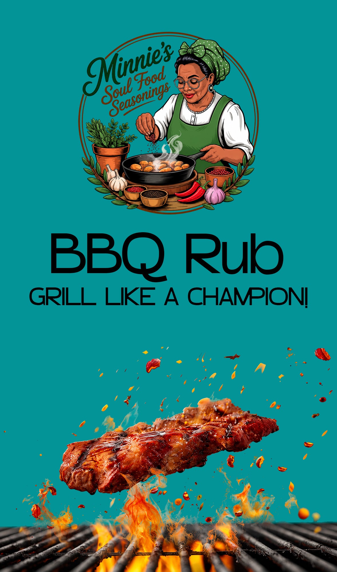 Minnie's Soul Food BBQ Rub Seasoning