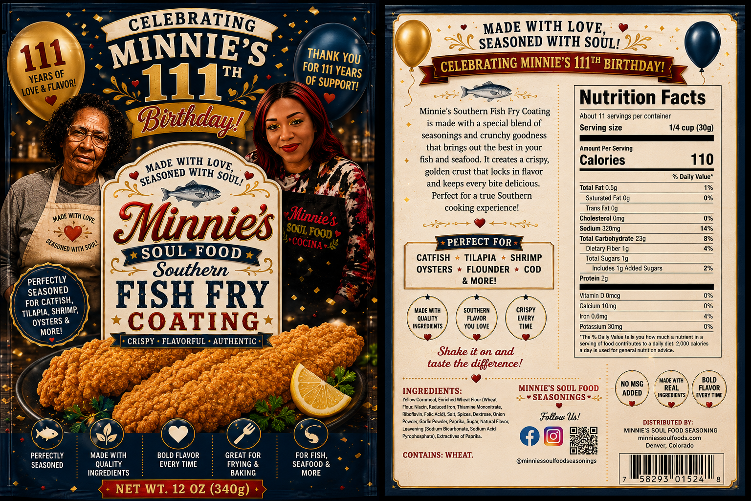 Minnie's Fish Fry Coating
