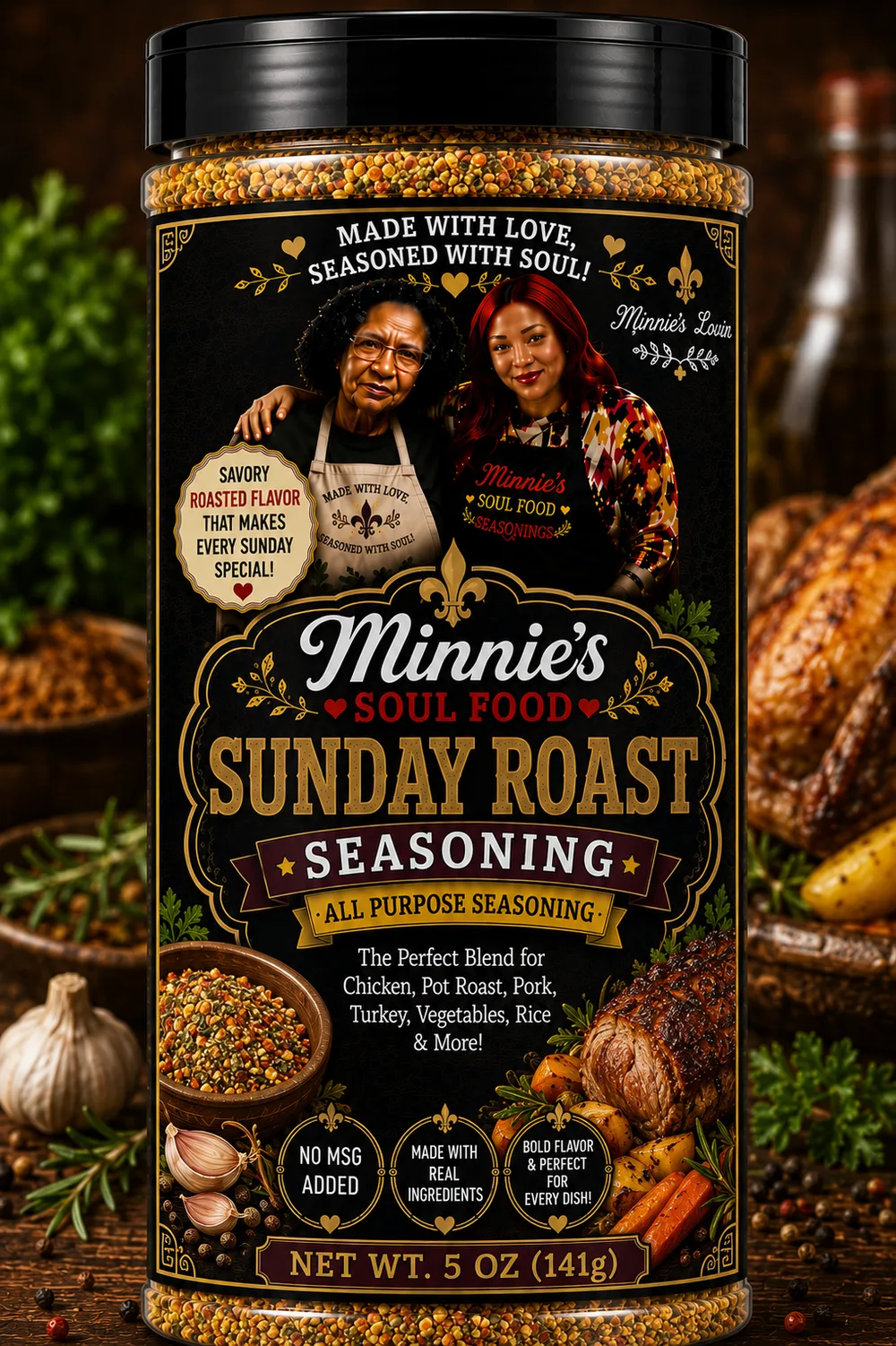 Sunday Roast Seasoning — supplied product artwork