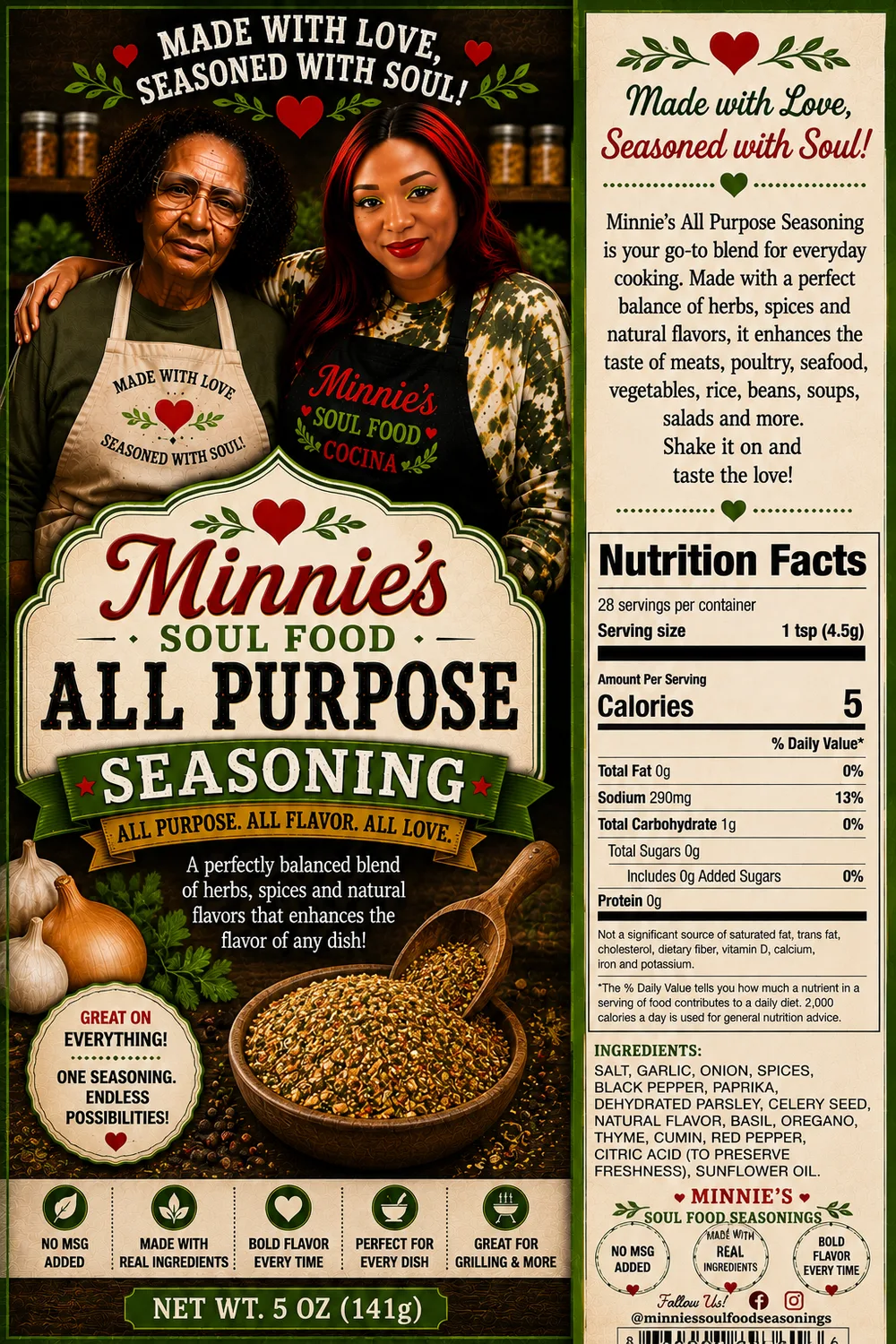 All Purpose Seasoning — supplied product artwork